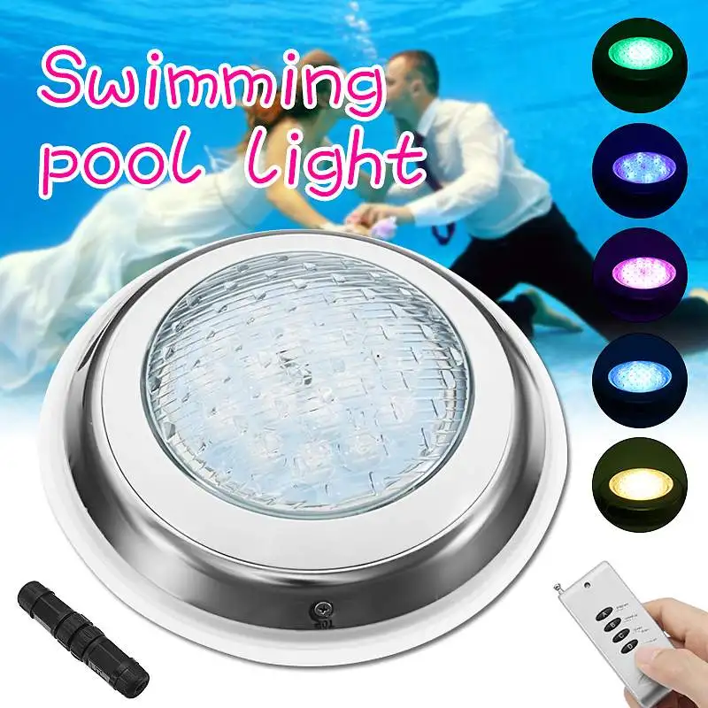 54W Led Swimming Pool Light IP68 Waterproof AC/DC 12V Outdoor RGB UnderWater Light Pond Led Spotlight with Remote Controller
54W Led Swimming Pool Light IP68 Waterproof AC/DC 12V Outdoor RGB UnderWater Light Pond Led Spotlight with Remote Controller