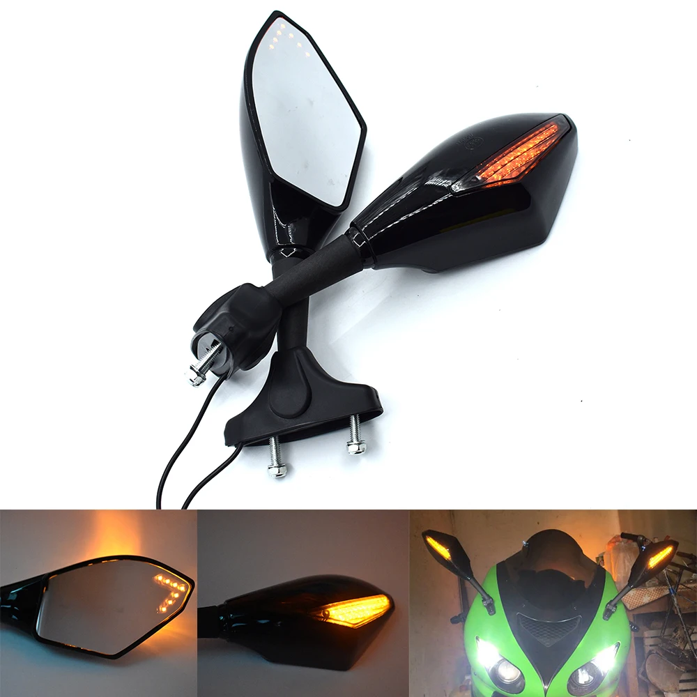 Motorcycle LED turn signal indicator rear view mirror side view mirror Retroviseur Clignotants for Honda Aprilia Yamaha R6 R1 R3
Motorcycle LED turn signal indicator rear view mirror side view mirror Retroviseur Clignotants for Honda Aprilia Yamaha R6 R1 R3