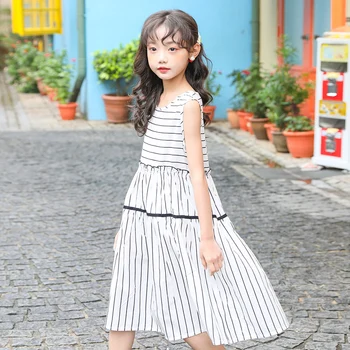Kids Dress For Girl 2020 Summer Girls Sleeveless Princess Dress Baby Girls Dresses Stripe Patchwork Children Clothing 4 6 8 1214
Kids Dress For Girl 2020 Summer Girls Sleeveless Princess Dress Baby Girls Dresses Stripe Patchwork Children Clothing 4 6 8 1214