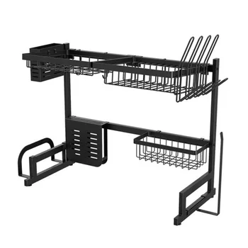 Stainless Steel Kitchen Shelf Organizer Over Sink Dish Chopping Board Tableware Drying Holder Draining Storage Rack 65x32x52cm
Stainless Steel Kitchen Shelf Organizer Over Sink Dish Chopping Board Tableware Drying Holder Draining Storage Rack 65x32x52cm