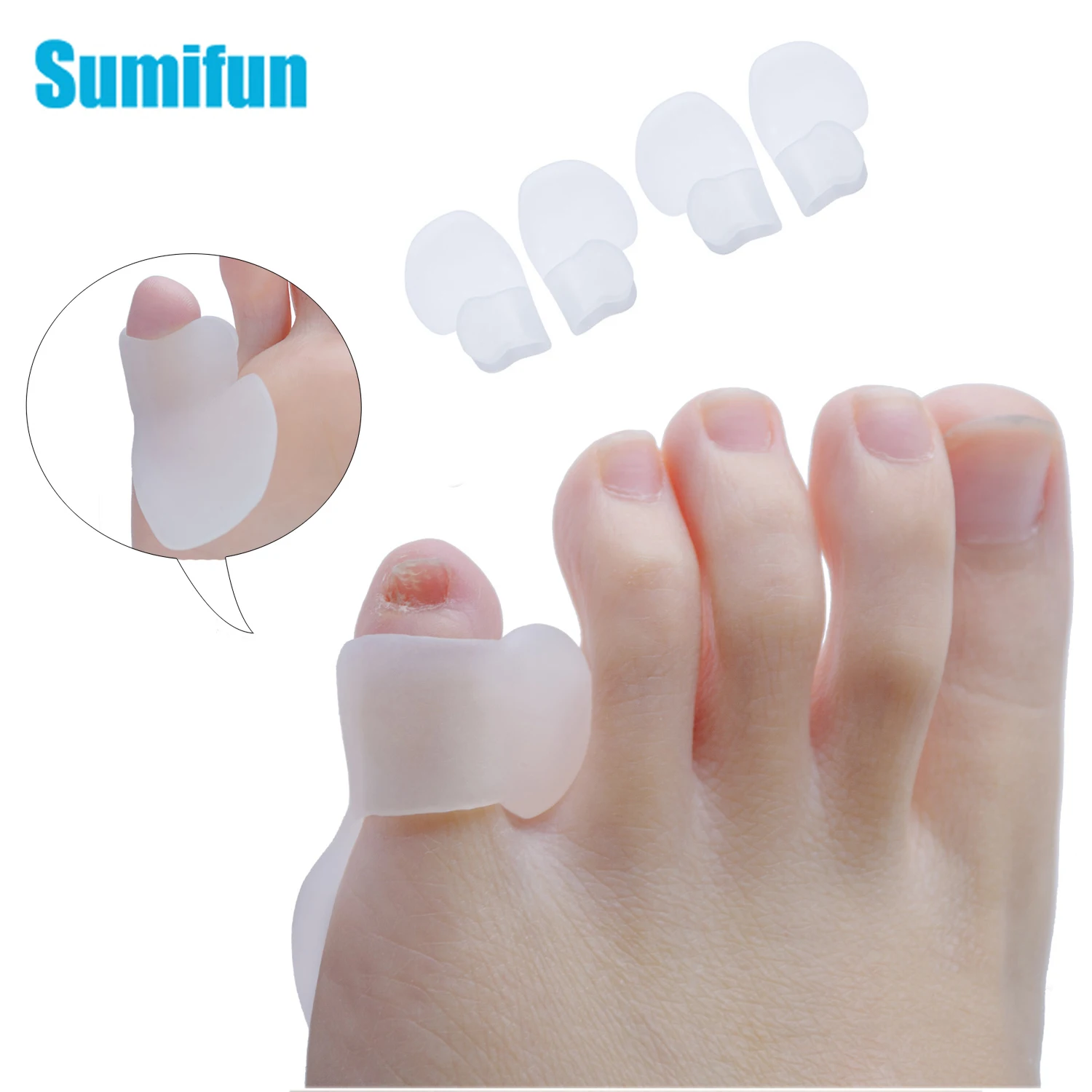 2Pcs Gel Silicone Straightener Toe Spreader Hallux Valgus Foot Care Tool Toe Protector Pedicure Bunion Corrector Bone C1106
2Pcs Gel Silicone Straightener Toe Spreader Hallux Valgus Foot Care Tool Toe Protector Pedicure Bunion Corrector Bone C1106