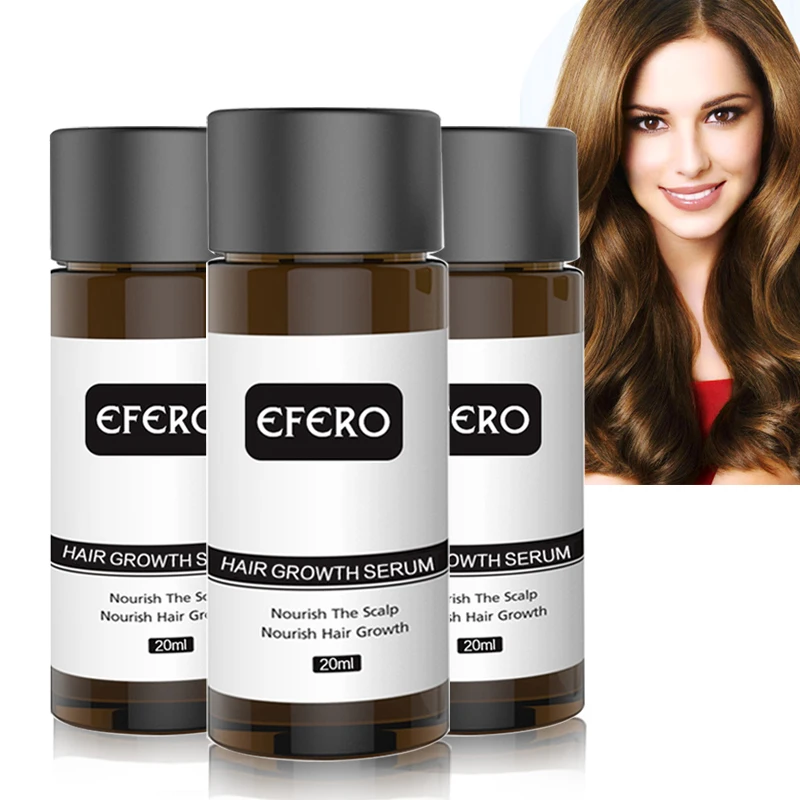 EFERO 3pcs/lot Hair Growth Faster Regrowth Anti Loss Building Beauty Dense Repair Restoration Treatment Serum | Красота и здоровье