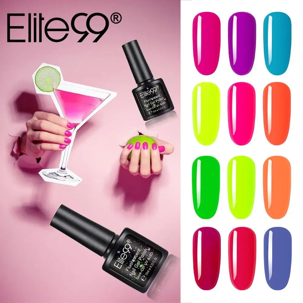 Elite99 10ml Fluorescent UV Gel Nail Polish Semi Permanent Glow In The Dark Gel Polish Soak Off UV Gel For Nails DIY Varnish
Elite99 10ml Fluorescent UV Gel Nail Polish Semi Permanent Glow In The Dark Gel Polish Soak Off UV Gel For Nails DIY Varnish