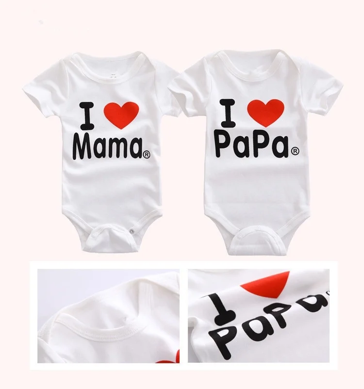 Baby Rompers Baby Girls Boys Infant Short Sleeve Jumpsuit I Love Papa Mama Printing Summer Romper Baby Newborn Clothes
Baby Rompers Baby Girls Boys Infant Short Sleeve Jumpsuit I Love Papa Mama Printing Summer Romper Baby Newborn Clothes