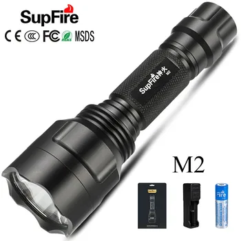 SupFire LED Flashlight M2 Tactical 18650 Flash Light Linterna LED Lantern Hiking Camping Lamp Super Brightness Hand Light
SupFire LED Flashlight M2 Tactical 18650 Flash Light Linterna LED Lantern Hiking Camping Lamp Super Brightness Hand Light