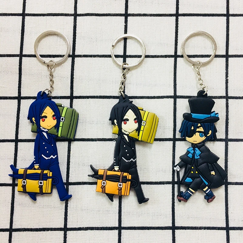 1PCS 6 to 8CM Black Butler Cartoon Anime Key Chain PVC Figure Keyring Toy Keychain Keyholder Birthday Gift NEW Trinkets
1PCS 6 to 8CM Black Butler Cartoon Anime Key Chain PVC Figure Keyring Toy Keychain Keyholder Birthday Gift NEW Trinkets