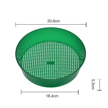 2pcs/set Garden Sieve Green Soiling Compost Gravel Stone Mesh Sifter Tray Plastic 21x5cm Particles Garden Supplies
2pcs/set Garden Sieve Green Soiling Compost Gravel Stone Mesh Sifter Tray Plastic 21x5cm Particles Garden Supplies