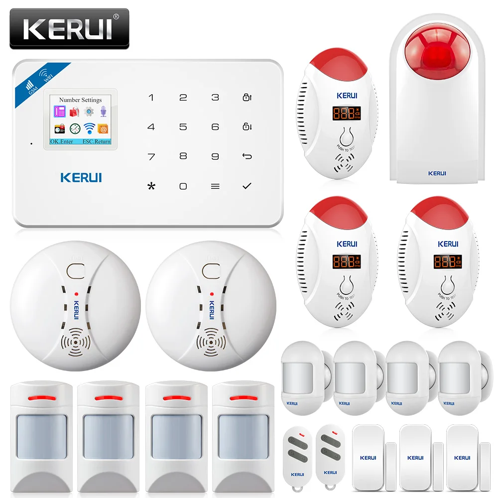 Alarm System For Home Host KERUI W18 WIFI Wireless GSM Alarm System APP Remote Control Home Security Alarm Host System Package
Alarm System For Home Host KERUI W18 WIFI Wireless GSM Alarm System APP Remote Control Home Security Alarm Host System Package