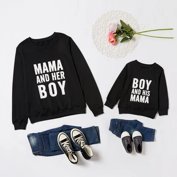 PatPat New Arrival Autumn Winter Letter Print Black Sweatshirts for Mom and Me Family Look Tops
PatPat New Arrival Autumn Winter Letter Print Black Sweatshirts for Mom and Me Family Look Tops