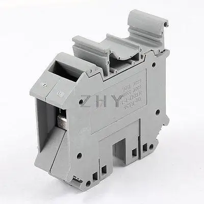 UK35N 800V 130A 35mm2 Wire Area Screw Clipping Terminal Block Connector Gray 
UK35N 800V 130A 35mm2 Wire Area Screw Clipping Terminal Block Connector Gray