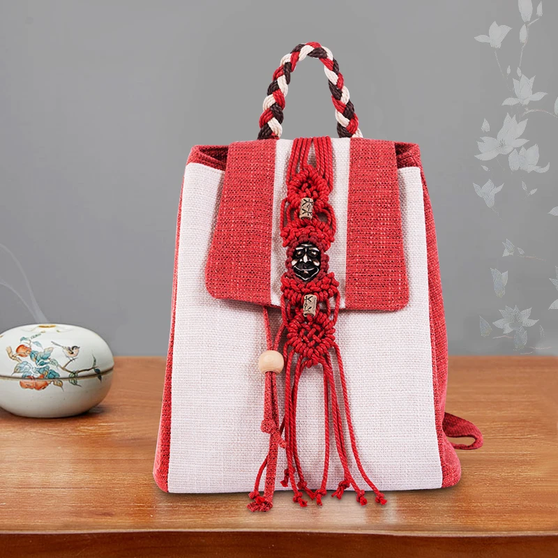 Fashion Women Backpack Hand Weave Bohemia Ethnic Style Travel Lightweight Large Capacity Pocket Drawstring Backpack for Girl
Fashion Women Backpack Hand Weave Bohemia Ethnic Style Travel Lightweight Large Capacity Pocket Drawstring Backpack for Girl