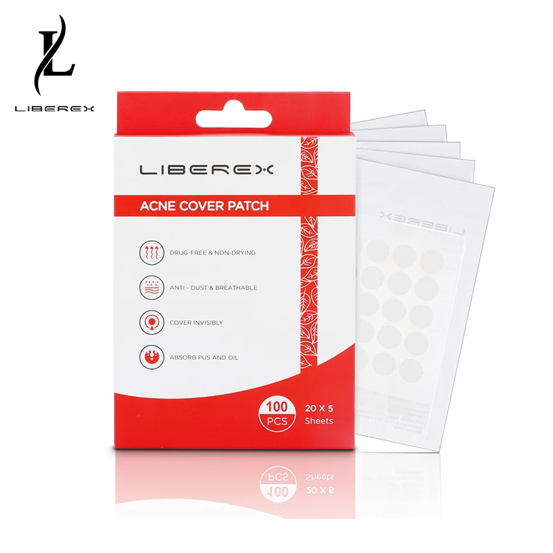 Liberex 100 Patches Acne Pimple Healing Patch Treatment Invisible Skin Tags Stickers Hydrocolloid Cover Remover Facial Spot Scar
Liberex 100 Patches Acne Pimple Healing Patch Treatment Invisible Skin Tags Stickers Hydrocolloid Cover Remover Facial Spot Scar