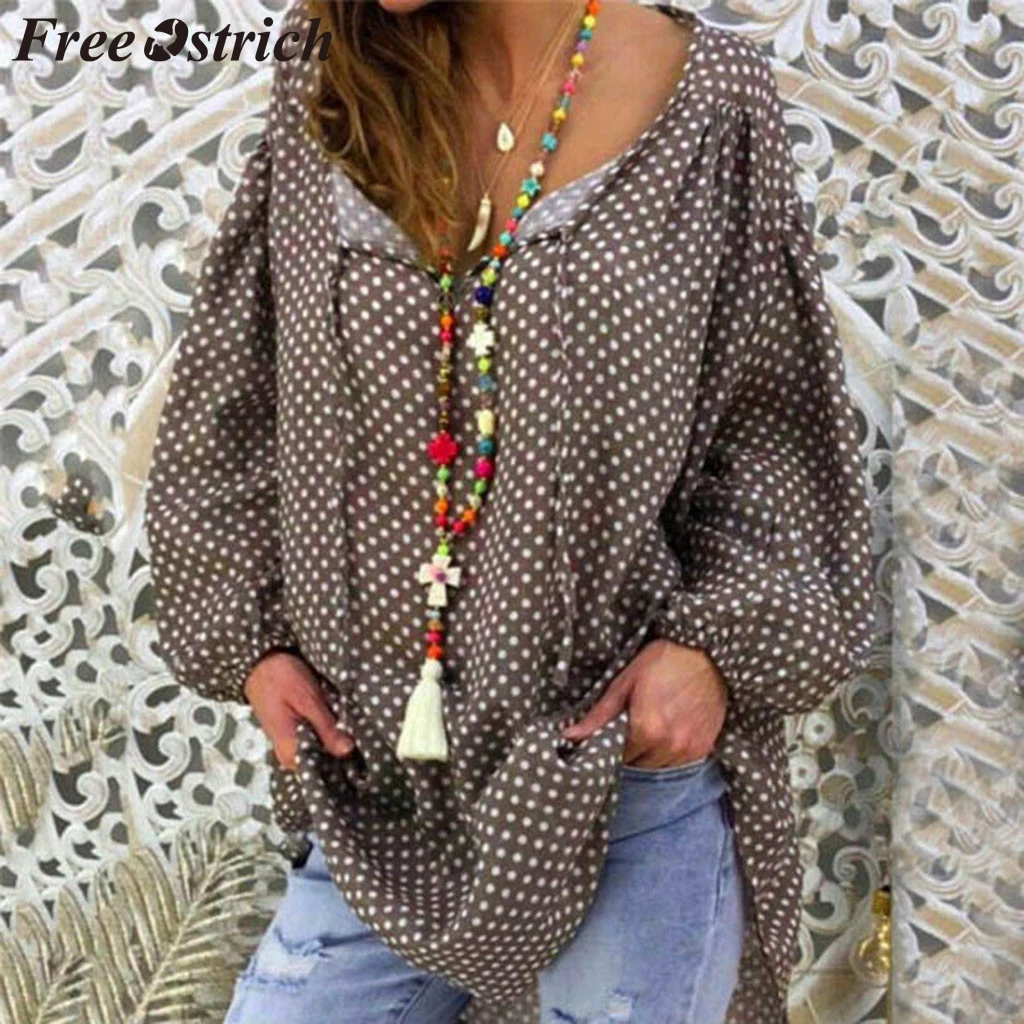 FREE OSTRICH Sweater Women Polka Dot Long Sleeve V-Neck Button Large Size Loose Autumn And Winter Sweaters Women Invierno 2019
FREE OSTRICH Sweater Women Polka Dot Long Sleeve V-Neck Button Large Size Loose Autumn And Winter Sweaters Women Invierno 2019