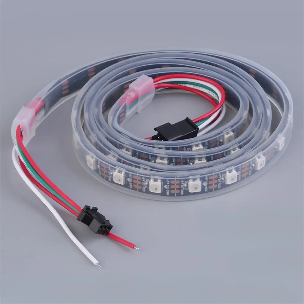 1M 60LED WS2812B 5050 RGB LED Strip Light Waterproof Addressable Black Shell new arrival Brand New
1M 60LED WS2812B 5050 RGB LED Strip Light Waterproof Addressable Black Shell new arrival Brand New