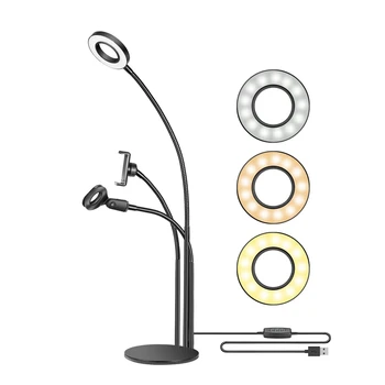 Photo Studio Selfie LED Ring Light with Cell Phone Mobile Microphone Holder for Youtube Video Live Stream Makeup Ring Lamp
Photo Studio Selfie LED Ring Light with Cell Phone Mobile Microphone Holder for Youtube Video Live Stream Makeup Ring Lamp