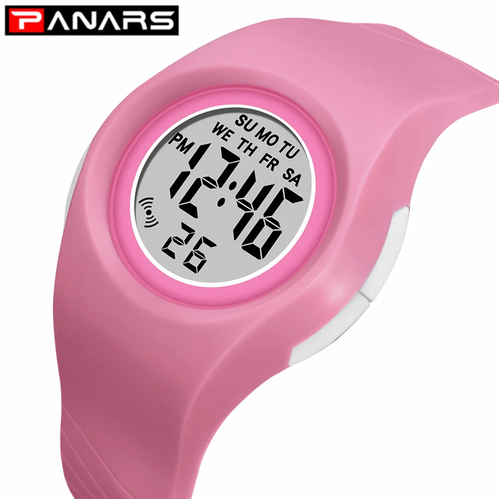 PANARS New 2019 Colorful 7 LED Lights Kids Digital Watches 50M Waterproof Luminous Alarm Chronograph Wristwatch for Girls Boys
PANARS New 2019 Colorful 7 LED Lights Kids Digital Watches 50M Waterproof Luminous Alarm Chronograph Wristwatch for Girls Boys
