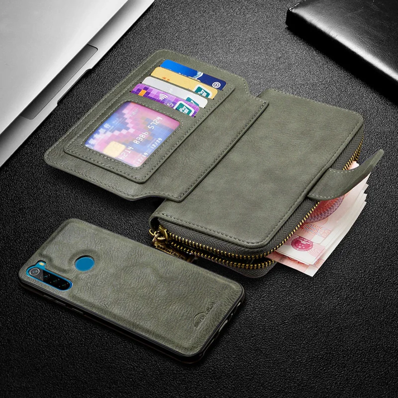 Wallet Leather Case For Xiaomi Redmi Note 9 9s 8T 8 K20 8A 7A MI Note 10 9T Detachable Magnetic Zipper Flip Case Card Slots Hold
Wallet Leather Case For Xiaomi Redmi Note 9 9s 8T 8 K20 8A 7A MI Note 10 9T Detachable Magnetic Zipper Flip Case Card Slots Hold