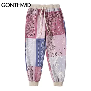 GONTHWID Color Block Patchwork Bandana Paisley Pattern Pants Streetwear Mens Hip Hop Hipster Harajuku Casual Thicken Trousers
GONTHWID Color Block Patchwork Bandana Paisley Pattern Pants Streetwear Mens Hip Hop Hipster Harajuku Casual Thicken Trousers