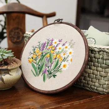 DIY Embroidery Material Plant Flower Handwork Needlework for Beginner Cross Stitch Kit Ribbon Painting Embroidery Hoop
DIY Embroidery Material Plant Flower Handwork Needlework for Beginner Cross Stitch Kit Ribbon Painting Embroidery Hoop