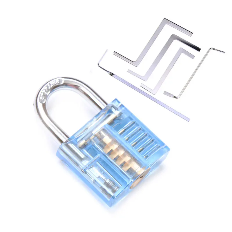 Mini Transparent Visible Pick Cutaway Practice Padlock Lock With Broken Key Remove Hook Extractor Set Locksmith Wrench Tool
Mini Transparent Visible Pick Cutaway Practice Padlock Lock With Broken Key Remove Hook Extractor Set Locksmith Wrench Tool