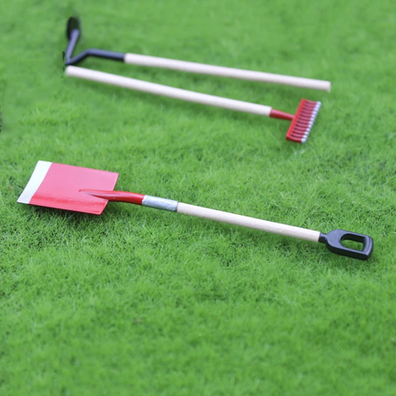Hoe Garden tool Tiny Rake Rustic 3pcs Set Accessory Spade Furniture Toys Kid Shovel 1:6 1:12
Hoe Garden tool Tiny Rake Rustic 3pcs Set Accessory Spade Furniture Toys Kid Shovel 1:6 1:12