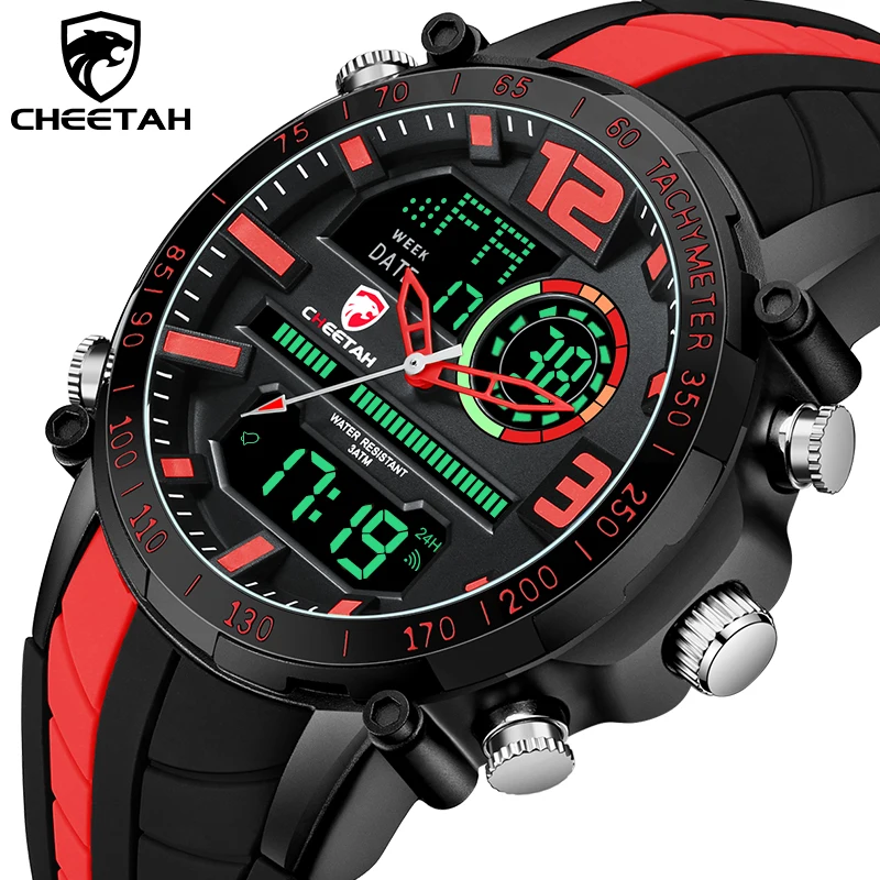 Top Luxury Brand Men Watch Fashion Casual Dual Display Sports Watches Analog Digital Chronograph Silicone Strap Waterproof Clock
Top Luxury Brand Men Watch Fashion Casual Dual Display Sports Watches Analog Digital Chronograph Silicone Strap Waterproof Clock