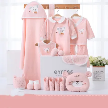 Cotton Thicken Newborn Baby Clothes Sets (18pcs/set) winter Infant Underwear Set Pajamas Clothing Suit For 0-9M CJD003
Cotton Thicken Newborn Baby Clothes Sets (18pcs/set) winter Infant Underwear Set Pajamas Clothing Suit For 0-9M CJD003