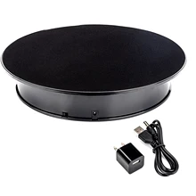30cm Black Velvet Top Electric Rotating Display Turntable, Jewelry Display Stand Party Cake Video Photography Display Stand
30cm Black Velvet Top Electric Rotating Display Turntable, Jewelry Display Stand Party Cake Video Photography Display Stand