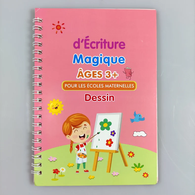 Zeszyt French Magic Practice - liczby po francusku dla dzieci - nauka kaligrafii i pisania - prezenty dla dzieci - Wianko - 31