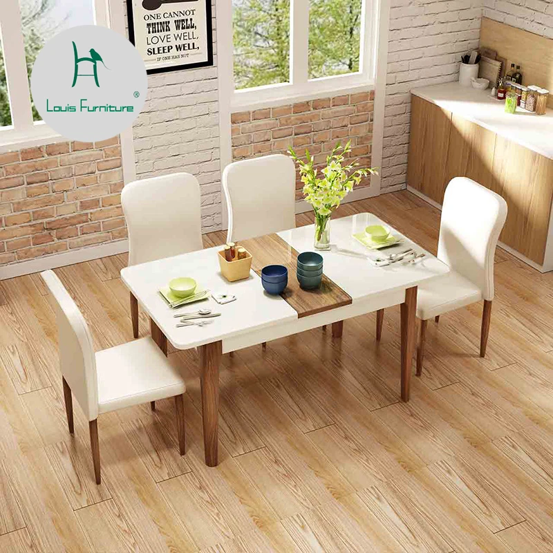 Louis Fashion Dinning Table Small family chair combined with modern simplicity rectangle
Louis Fashion Dinning Table Small family chair combined with modern simplicity rectangle