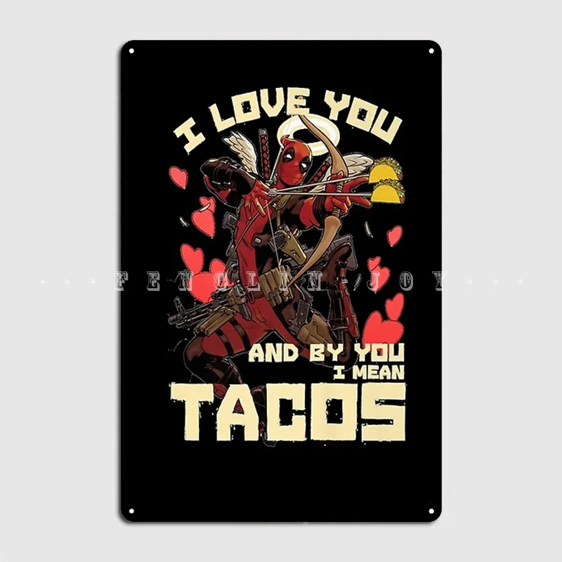Подарки для влюбленных, Купидон Дэдпула, любовь к Tacos, металлический знак, настенная пещера, украшение для паба, гаража, украшение гаража, жестяной знак, плакат
Подарки для влюбленных, Купидон Дэдпула, любовь к Tacos, металлический знак, настенная пещера, украшение для паба, гаража, украшение гаража, жестяной знак, плакат