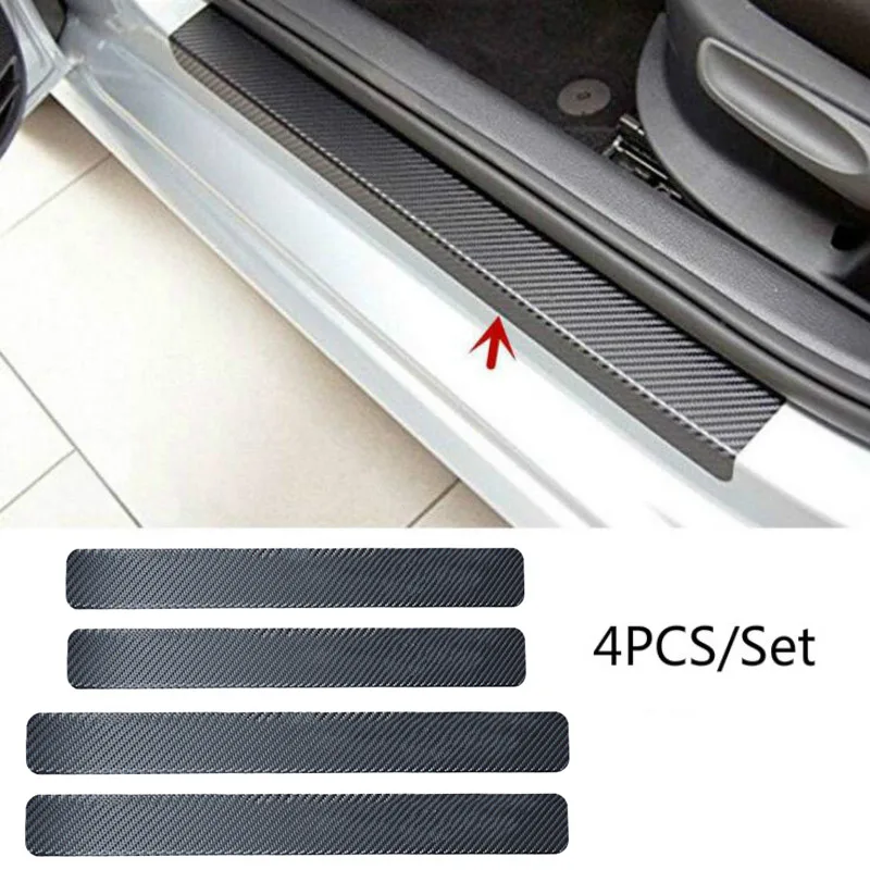 4 PCS Universal Car Door Sill Anti kick Stickers Scuff Anti Scratch Carbon Fiber Auto Door Sticker Car Accessories Small scraper 
4 PCS Universal Car Door Sill Anti kick Stickers Scuff Anti Scratch Carbon Fiber Auto Door Sticker Car Accessories Small scraper