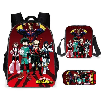Anime My Hero Academia Print 3D Mochila Feminina Sets Kids Boys Casual Schoolbags With Pencil Bag Children 3pcs Backpack Satchel 
Anime My Hero Academia Print 3D Mochila Feminina Sets Kids Boys Casual Schoolbags With Pencil Bag Children 3pcs Backpack Satchel