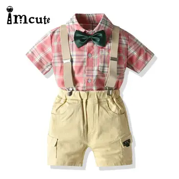 Newborn Baby Boy Summer Formal Clothes Set Bow Wedding Birthday Boys Overall Suit Plaid Shirt Toddler Gentleman Outfit
Newborn Baby Boy Summer Formal Clothes Set Bow Wedding Birthday Boys Overall Suit Plaid Shirt Toddler Gentleman Outfit