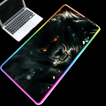 ZSUXTC Multi-color RGB Gaming Mouse Pad Cold Light LED Color Lock USBLOL Fierce Wolf Head Anime Computer Desk Mat Rubber
ZSUXTC Multi-color RGB Gaming Mouse Pad Cold Light LED Color Lock USBLOL Fierce Wolf Head Anime Computer Desk Mat Rubber