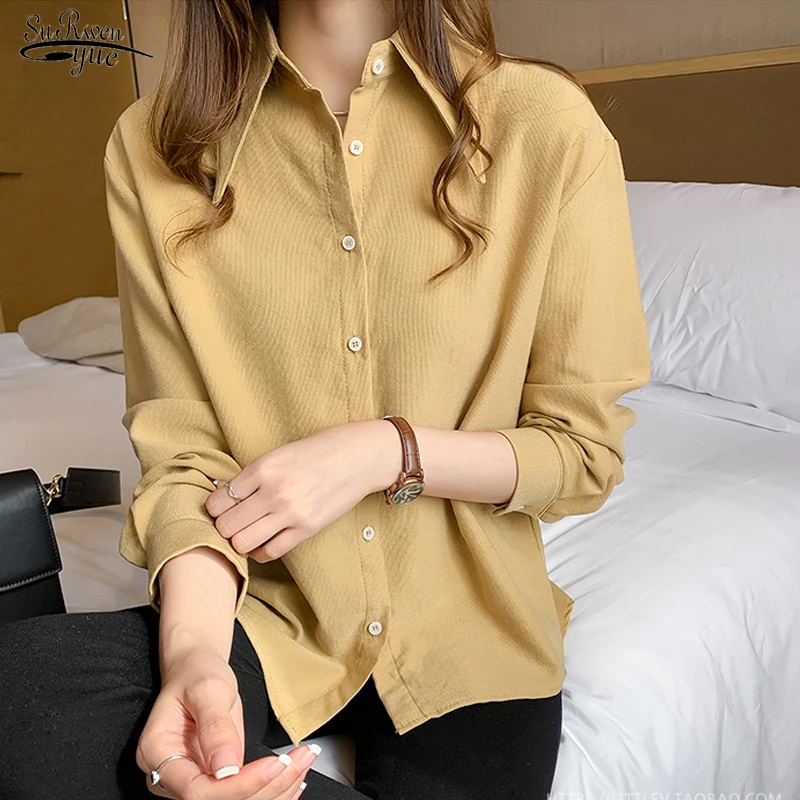 2019 New Long Sleeve Solid Blouse Women Shirt Casual Loose Plus Size Cardigan Women Blouse Autumn Clothes Blusas Mujer 6859 50
2019 New Long Sleeve Solid Blouse Women Shirt Casual Loose Plus Size Cardigan Women Blouse Autumn Clothes Blusas Mujer 6859 50
