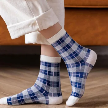 British Style Plover Grid Women Socks Striped Retro Casual Comfortable Cotton Female Socks Origianl Joker Absorb Sweat Sox
British Style Plover Grid Women Socks Striped Retro Casual Comfortable Cotton Female Socks Origianl Joker Absorb Sweat Sox