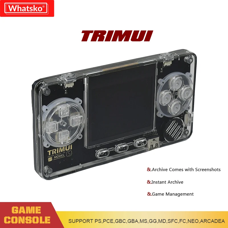 POWKIDDY TRIMUI Mini Transparent Metal Shell Ultra-Small Retro Game Console RAM Dram 64MB Supports Source System for Child Gifts
POWKIDDY TRIMUI Mini Transparent Metal Shell Ultra-Small Retro Game Console RAM Dram 64MB Supports Source System for Child Gifts