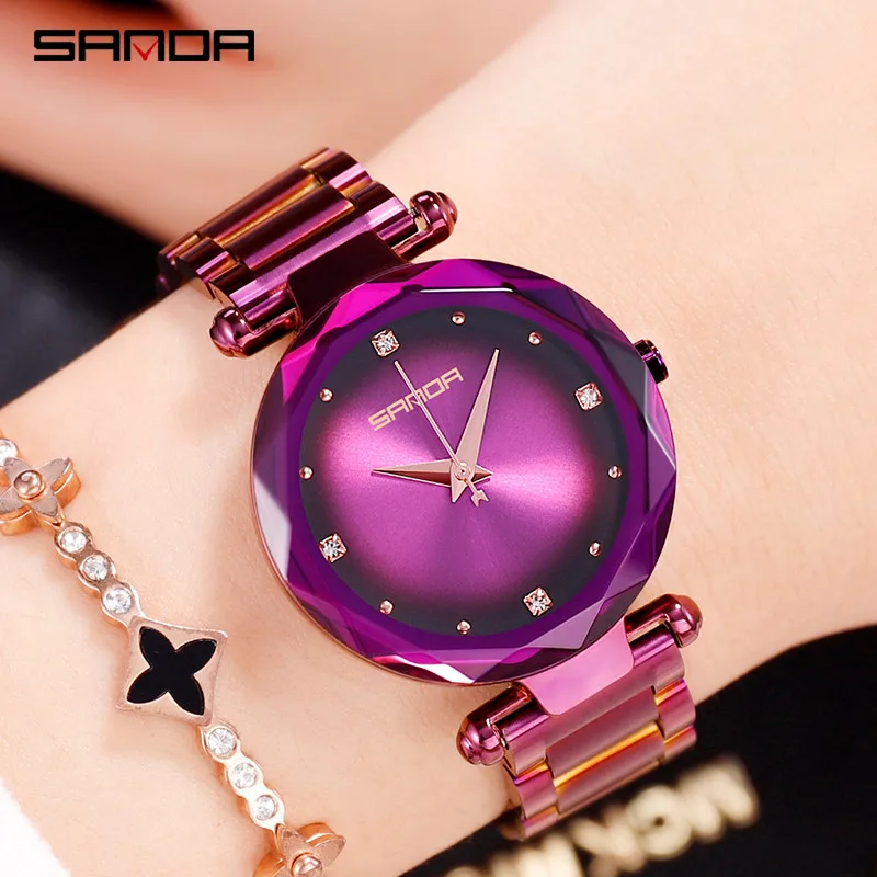 Mirror Cutting Female Watch Waterproof Flower Shape Star Ornament Dial Reloj Mujer Elegant Steel Belt Ladies Watch Women Quartz 
Mirror Cutting Female Watch Waterproof Flower Shape Star Ornament Dial Reloj Mujer Elegant Steel Belt Ladies Watch Women Quartz