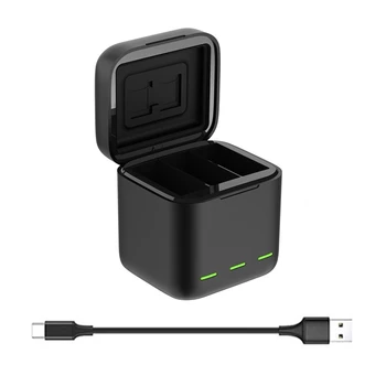 3 Channel Battery Charger for Go Pro HERO 9 with Type C/USB Charging Cable Battery Charger for Go pro Hero 9 Accessories
3 Channel Battery Charger for Go Pro HERO 9 with Type C/USB Charging Cable Battery Charger for Go pro Hero 9 Accessories