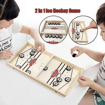 Bouncing Chess Hockey Game Board Foosball Winner Fun Toys Desktop Hockey Toy for Parent-Child Interactive Games 
Bouncing Chess Hockey Game Board Foosball Winner Fun Toys Desktop Hockey Toy for Parent-Child Interactive Games