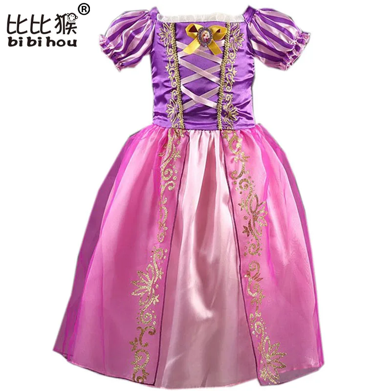 Детские летние костюмы для косплея платья принцесс на Хэллоуин Рождество