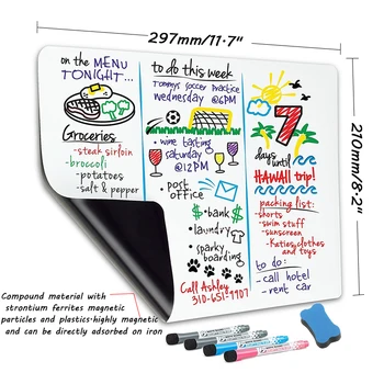 A4 Size Magnetic dry erase soft small whiteboard fridge stickers erasable memo message teaching practice writing white board
A4 Size Magnetic dry erase soft small whiteboard fridge stickers erasable memo message teaching practice writing white board