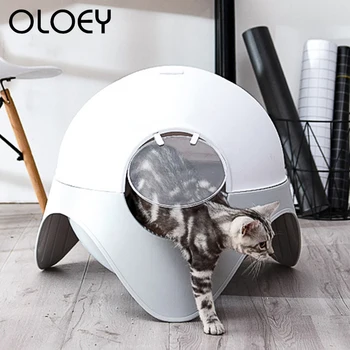 Space Capsule Cat Litter Basin Fully Enclosed Extra Large Cat Toilet Deodorizing Anti-splash Cat Feces Cleaning Pet Kitten Produ
Space Capsule Cat Litter Basin Fully Enclosed Extra Large Cat Toilet Deodorizing Anti-splash Cat Feces Cleaning Pet Kitten Produ