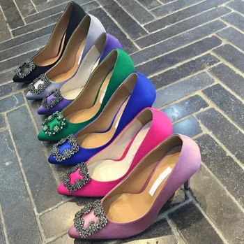 2020 Women Pumps High Heels Shoes With Rhinestone Fashion Lady Wedding Shoes Thin Heel Pumps 6cm 8cm 10cm Size 35-42 Include Box
2020 Women Pumps High Heels Shoes With Rhinestone Fashion Lady Wedding Shoes Thin Heel Pumps 6cm 8cm 10cm Size 35-42 Include Box