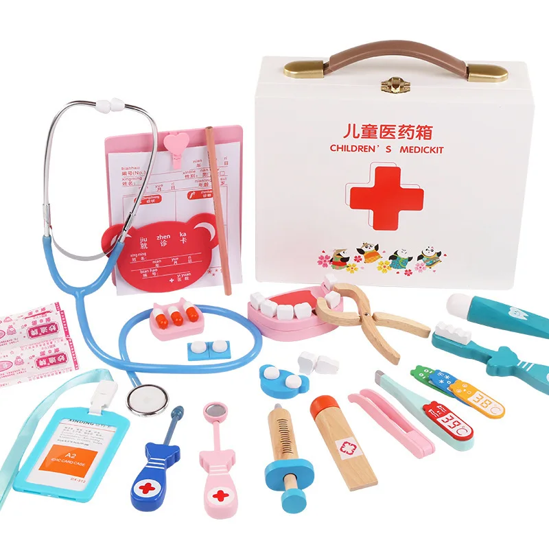 Children Doctor Toy Set cherish life Injection Tool Wooden Model Medicine Cabinet GIRL'S And BOY'S Baby Play House
Children Doctor Toy Set cherish life Injection Tool Wooden Model Medicine Cabinet GIRL'S And BOY'S Baby Play House