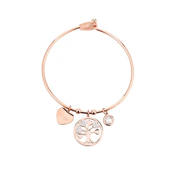 Rose Gold Bangles for Women Stainless Steel Jewelry Heart Tree of Life Charm Bracelets on hand Fashion Jewellery Gift 2020
Rose Gold Bangles for Women Stainless Steel Jewelry Heart Tree of Life Charm Bracelets on hand Fashion Jewellery Gift 2020