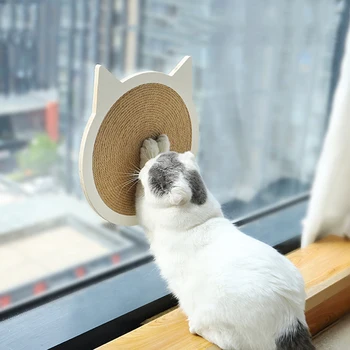 Cat Scratching Pads Mount on Floor or Wall by Heavy Duty Suction Cups, Natural Sisal Board Scratcher Scratching Post for Kitty’s 
Cat Scratching Pads Mount on Floor or Wall by Heavy Duty Suction Cups, Natural Sisal Board Scratcher Scratching Post for Kitty’s