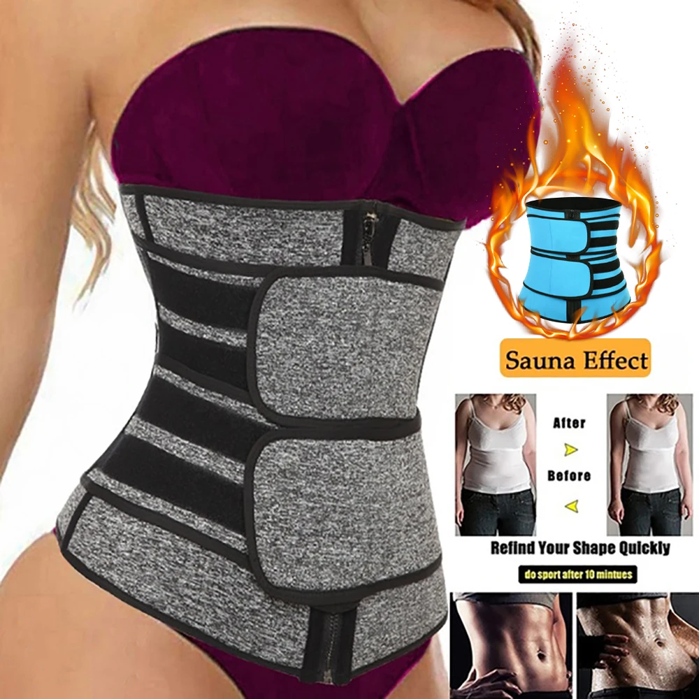 

Waist Trainer Women Slimming Sheath Tummy Reducing Shapewear Belly Shapers Sweat Body Shaper Sauna Corset Workout Trimmer Belts