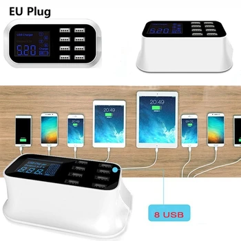 8-Port Portable USB Hub Fast Charger Power Adapter with Smart IC Auto Detect Tech
8-Port Portable USB Hub Fast Charger Power Adapter with Smart IC Auto Detect Tech